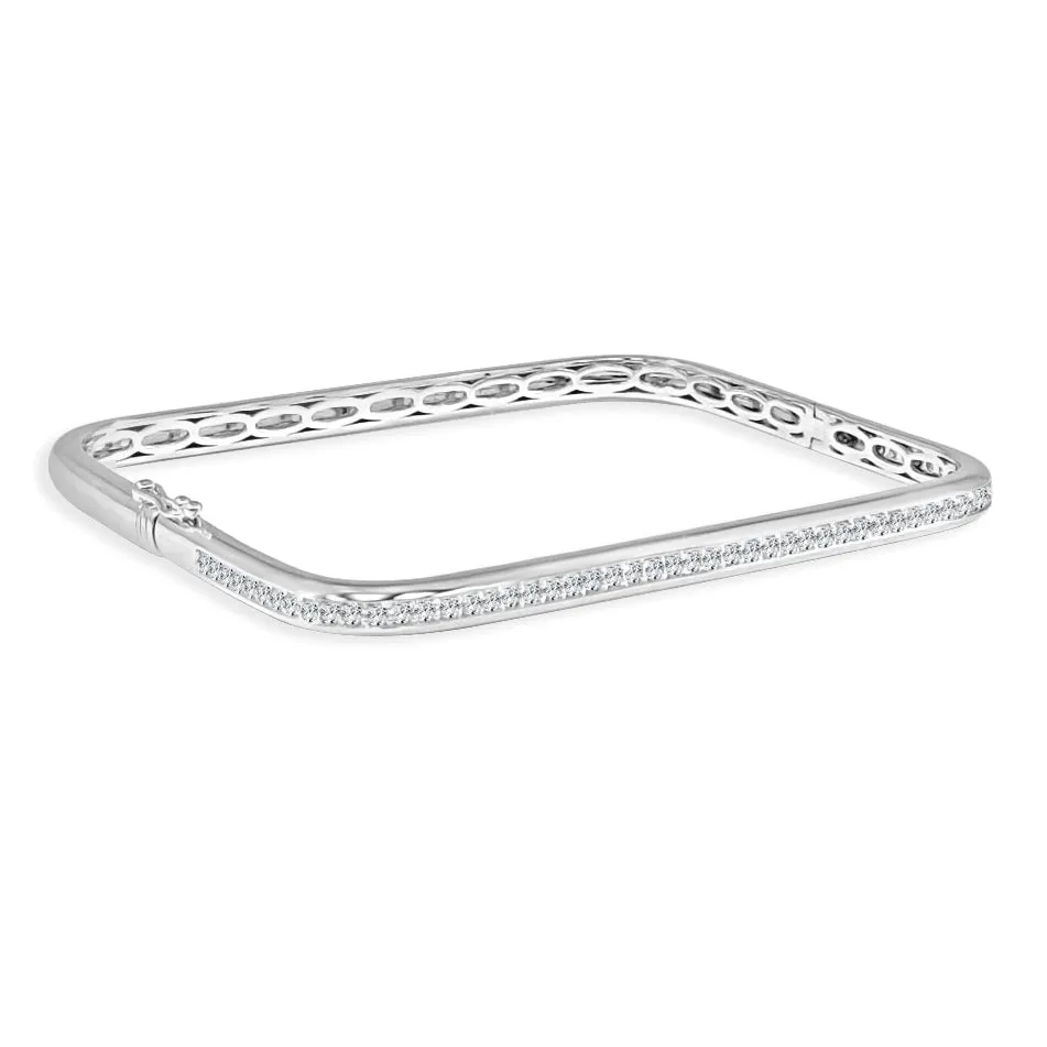 14k Gold & Diamond Bangle - 0.88ct