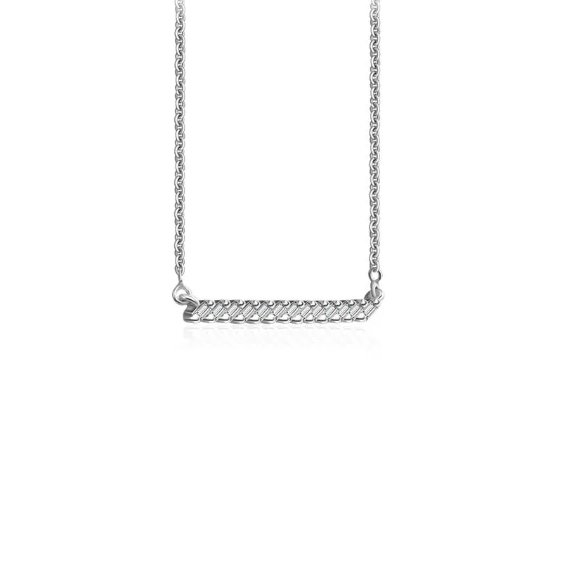 18k Gold Line Diamond Necklace