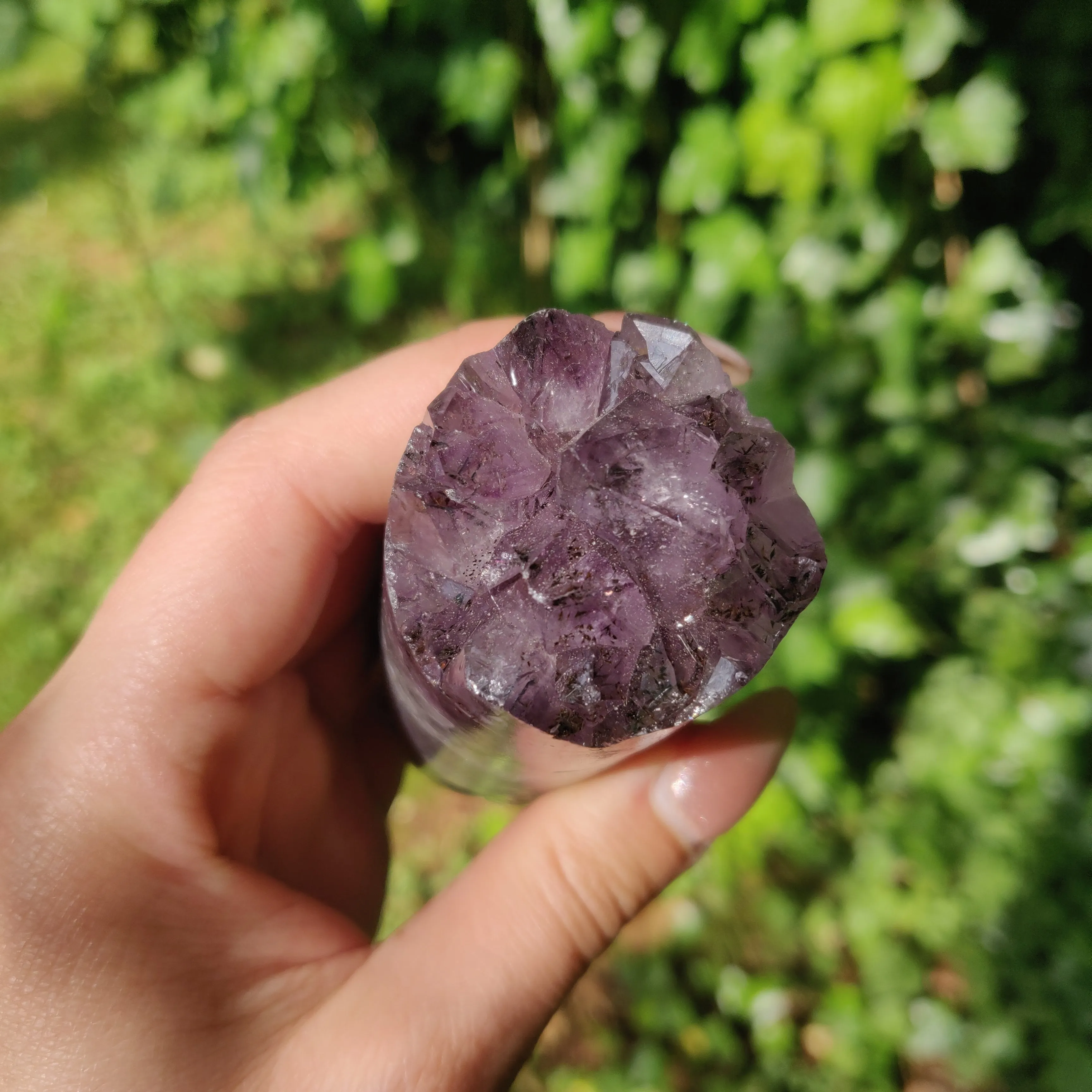 Amethyst Druzy Cylinder (#6)