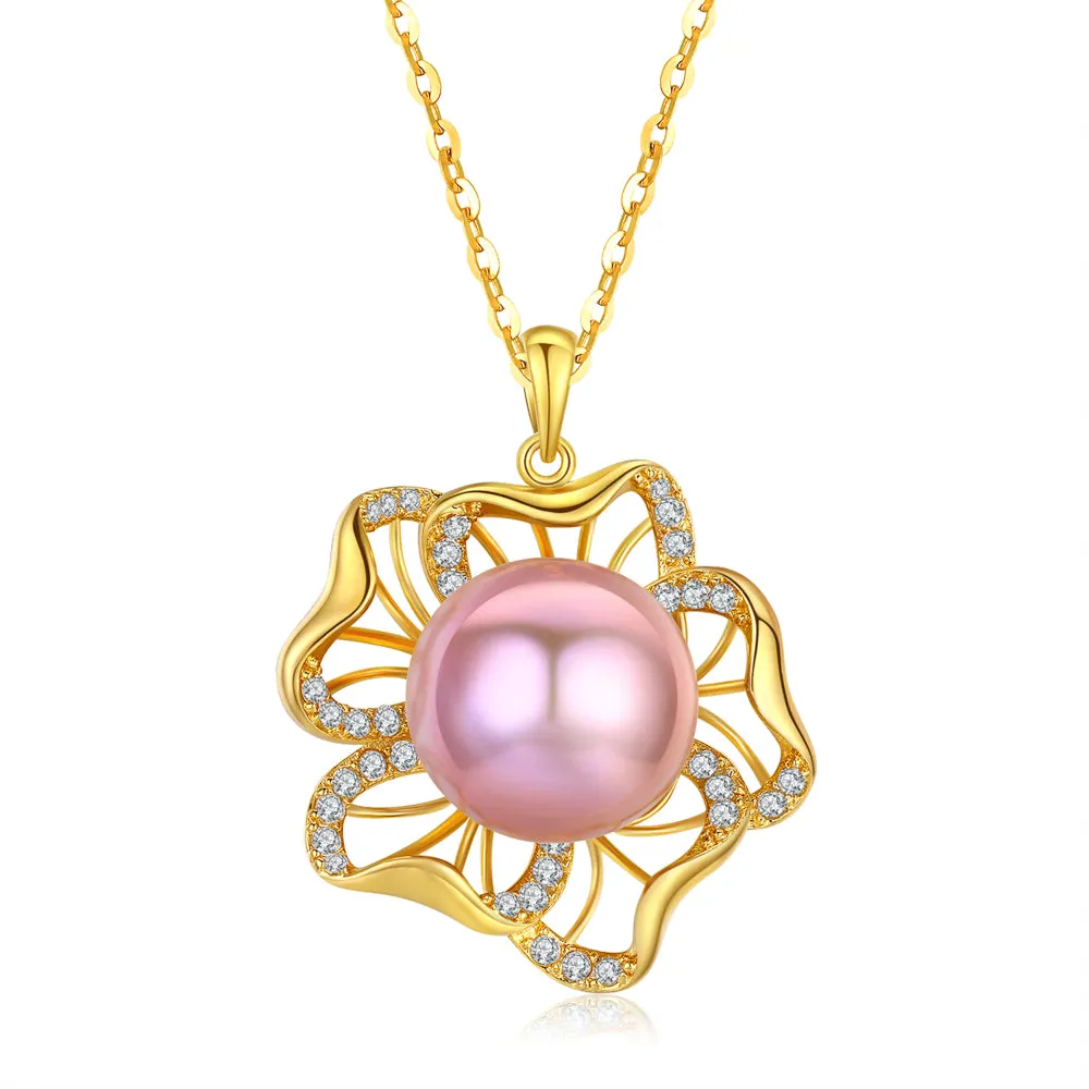 Cherry Blossom Pearl Necklace