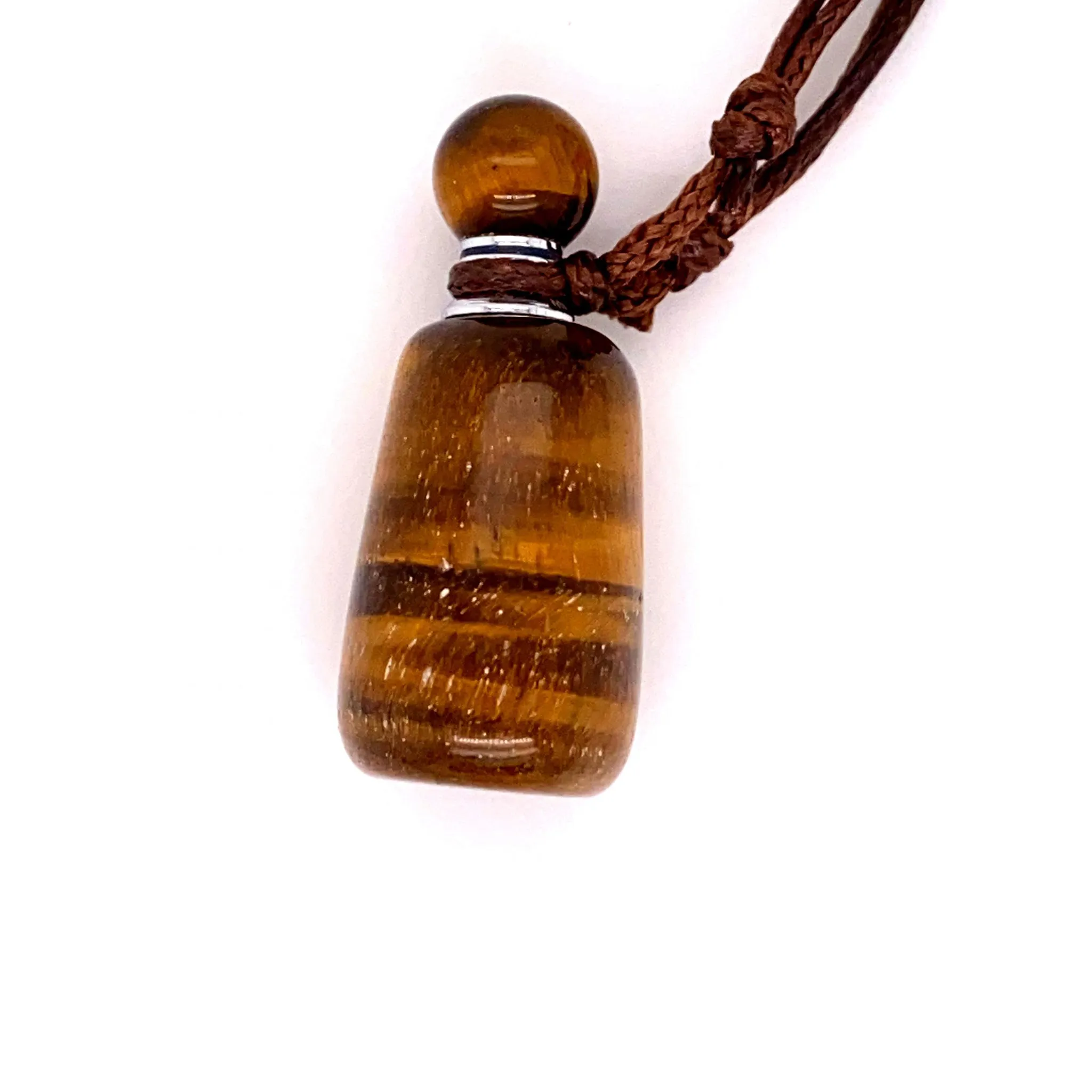 Crystal Essential Oil Jar Necklace