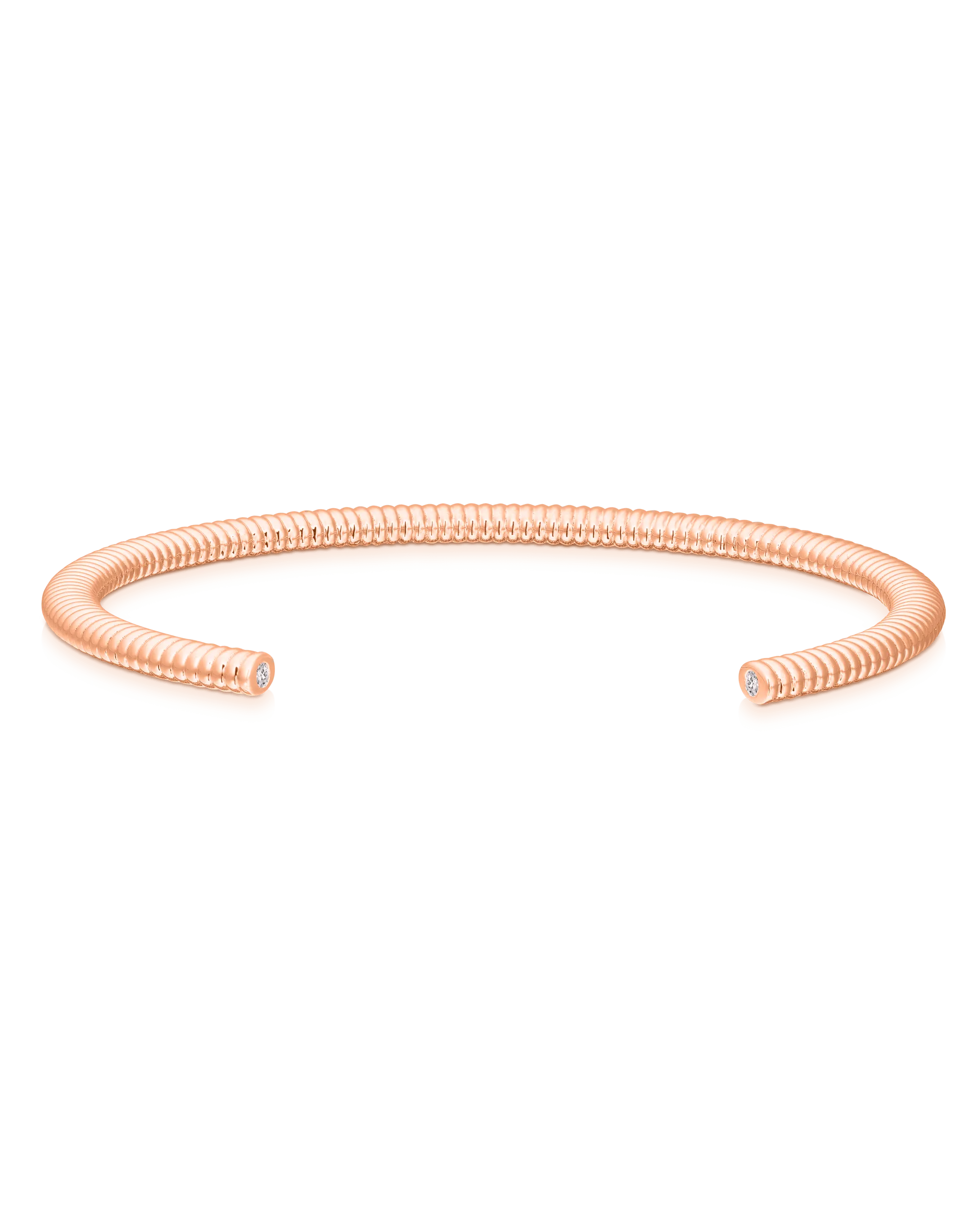 Daisy Bangle - 18K Rose Vermeil