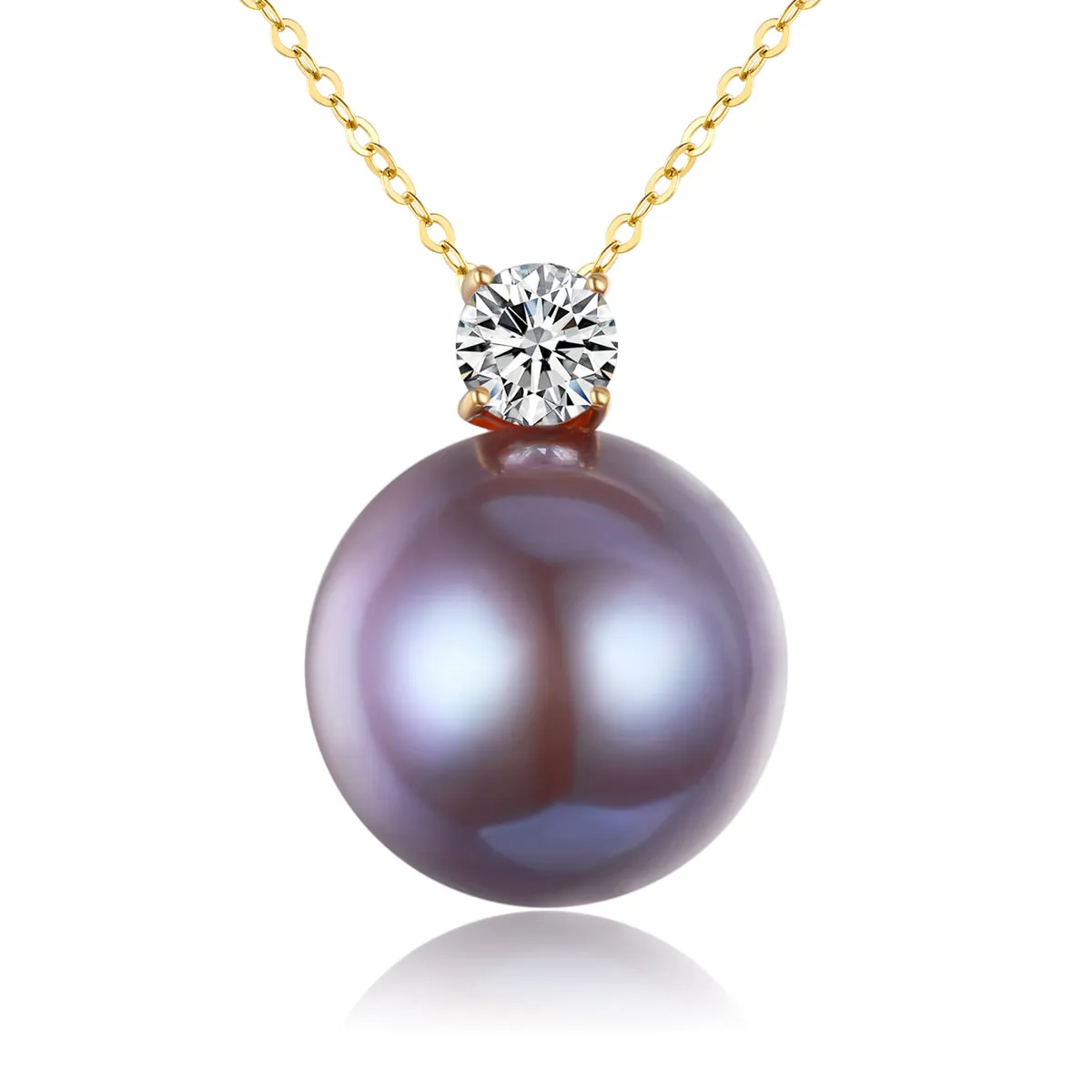 G14k Enchantress Plum Pearl Pendant