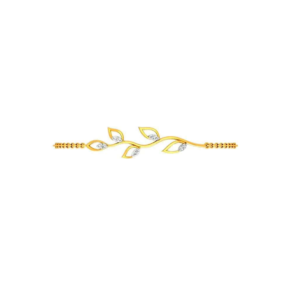 Golden Leaf Affair Diamond Bracelet