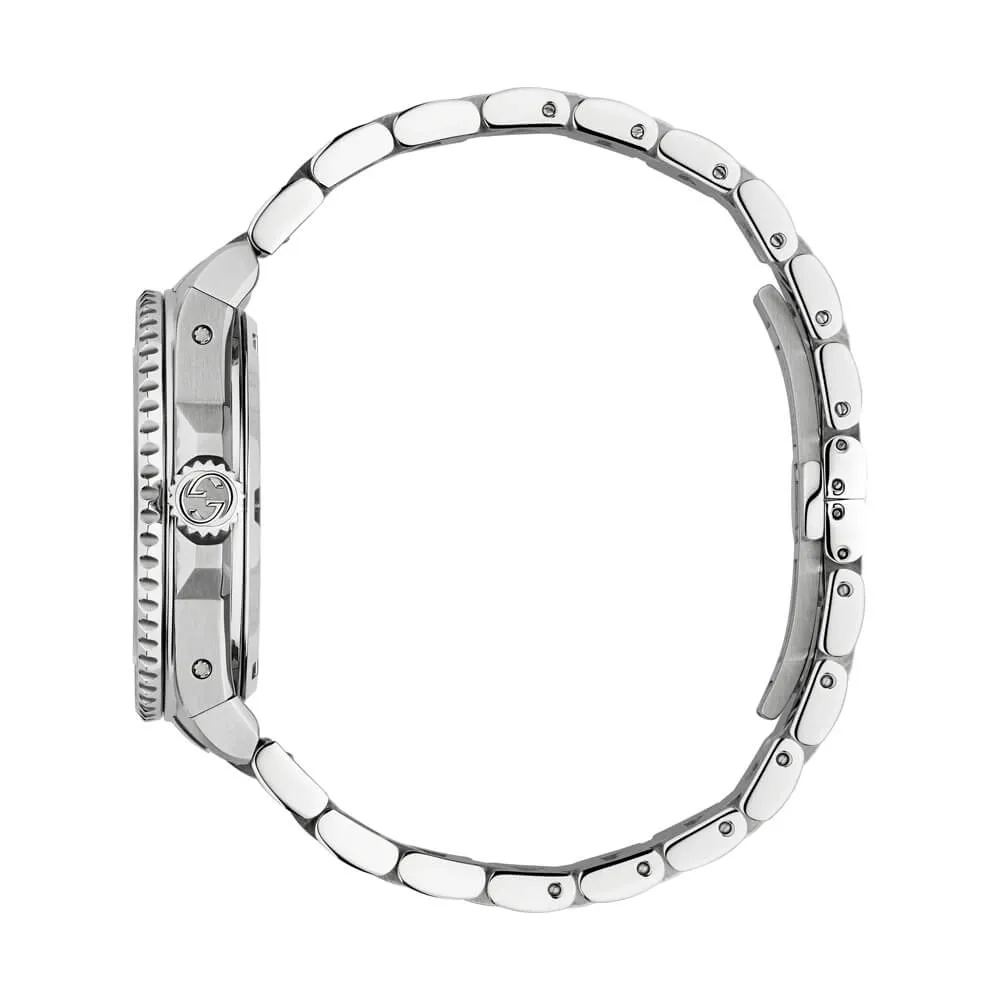Gucci Dive Unisex 40MM Silver Dial with Bee Quartz Watch YA136357