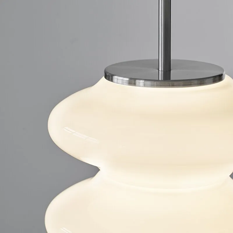Italian Style Nordic Small Chandelier Dining Room Designer Simple Modern Bar White Glass Bedroom Bedside LED Shops Pendant Lamp