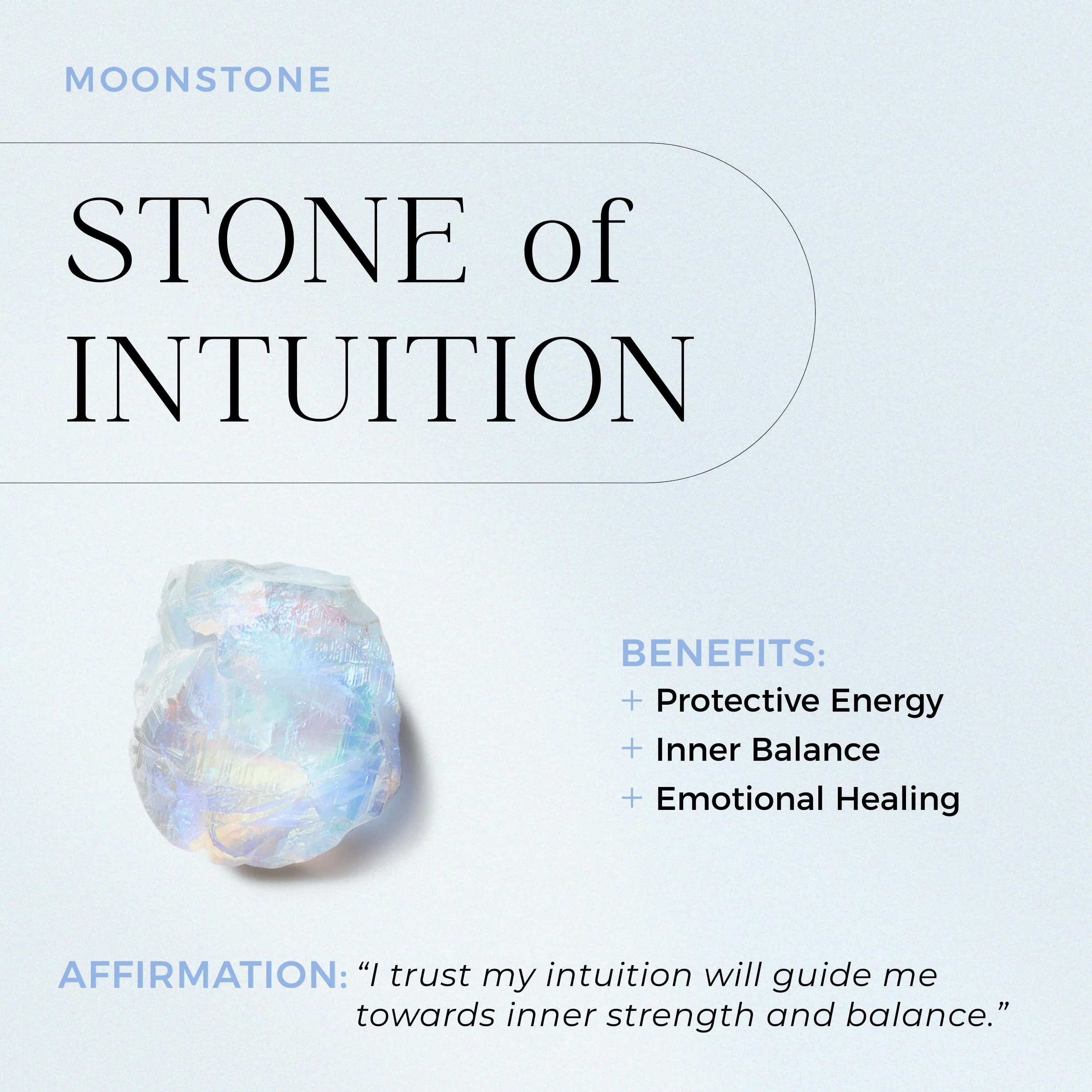 Moonstone Ring - Cloudy Shield