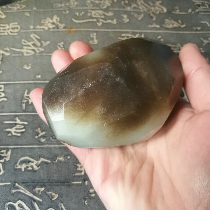 Natural Kunlun Jade Rough Nephrite Raw (384g, 9.2X5.5X5cm)