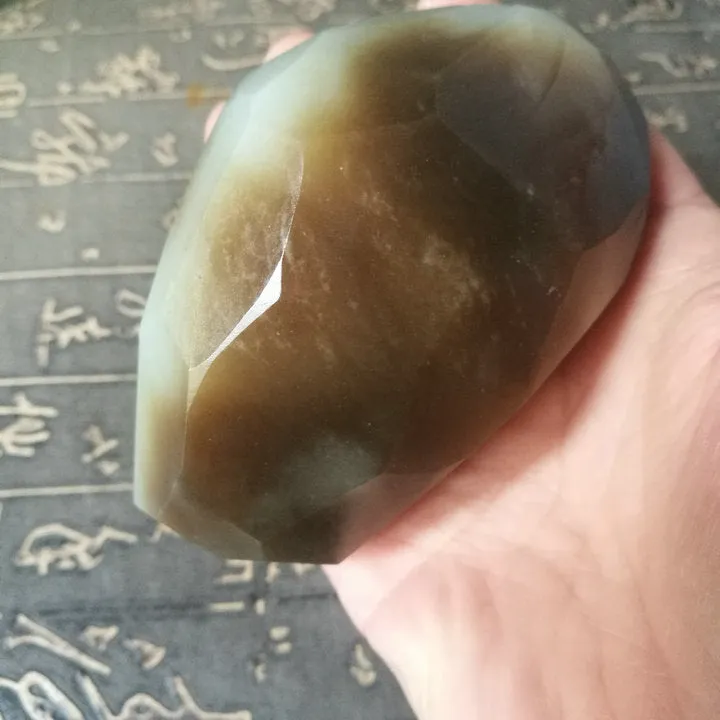 Natural Kunlun Jade Rough Nephrite Raw (384g, 9.2X5.5X5cm)