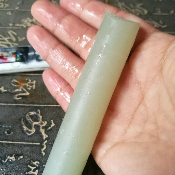 Natural Kunlun Jade Rough Nephrite Raw (75g, 9X1.8cm)