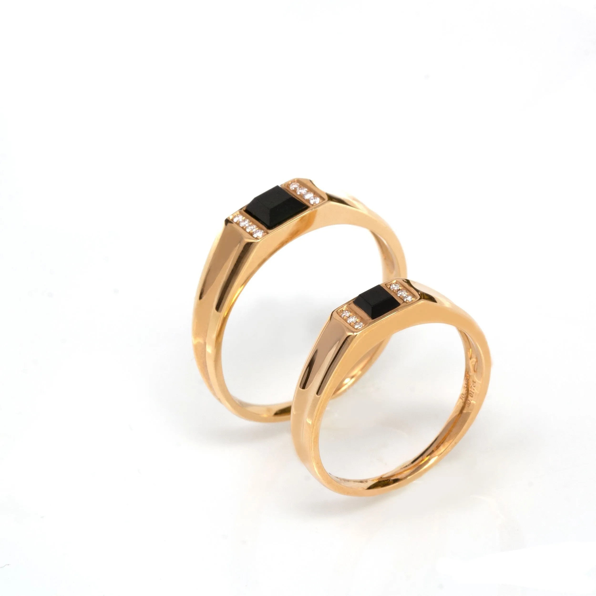 RealJade® "Classic Princess cut" Genuine Burmese Square Cut Black Jadeite Jade Ring