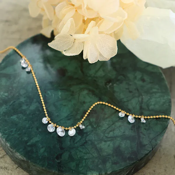 Rinvalla Zircon Pendant Necklace 林瓦拉鋯石吊墜項鍊 KJPE17026