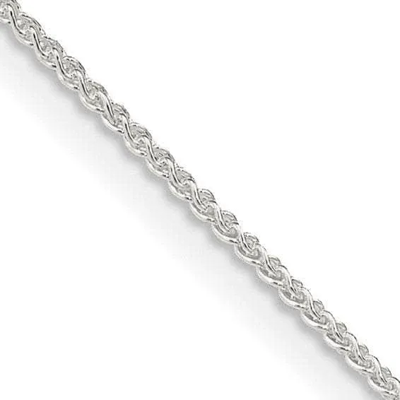 Sterling Silver 1.5 mm Solid Wheat Chain with Jump Ring 18"